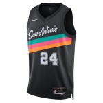 Maillot NBA San Antonio Spurs Devin Vassell Nike 2025-26 City Edition Noir Swingman - Homme